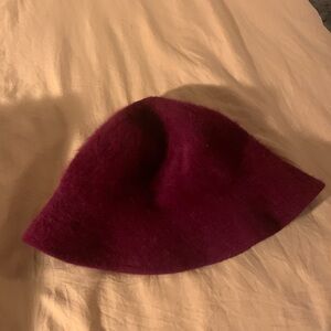 Elegant Burgundy Bucket Hat